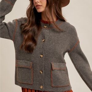 Knit Button Down Cardigan